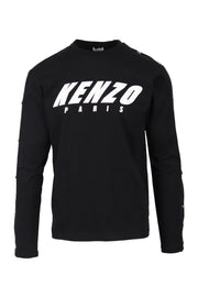 Logo Long Sleeves T-Shirt Men Fashion Kenzo Paris Long-Sleeve Cotton Casual Tee