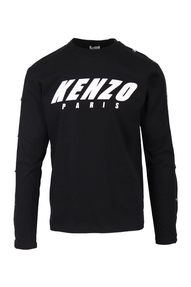 Logo Long Sleeves T-Shirt Men Fashion Kenzo Paris Long-Sleeve Cotton Casual Tee