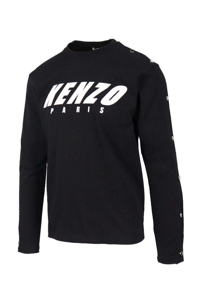 Logo Long Sleeves T-Shirt Men Fashion Kenzo Paris Long-Sleeve Cotton Casual Tee