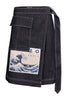 Kanagawa Wave Denim Skirt Kenzo Cotton Skirt Belt on waist casual fashion