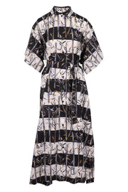 Bamboo Shirt Dress Fashion Women Designer Maxi Dress 