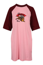 Bamboo Tiger T-Shirt Dress Women Kenzo Paris Fashion Embroidery 