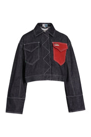 Cropped Denim Jacket Paris Kenzo Designer Basic Casual Fashion Unisex Men Women