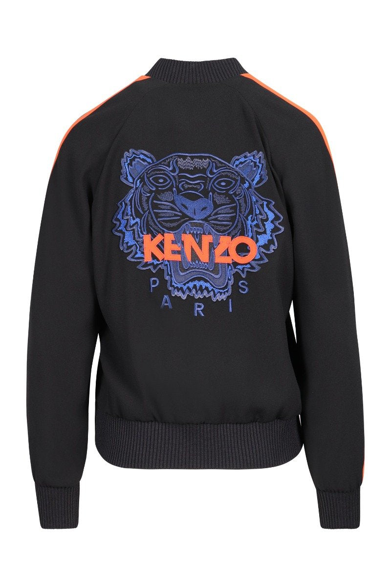 Tiger Jacket Women Fashion Kenzo Paris Triacetate Blend Long Sleeve Casual