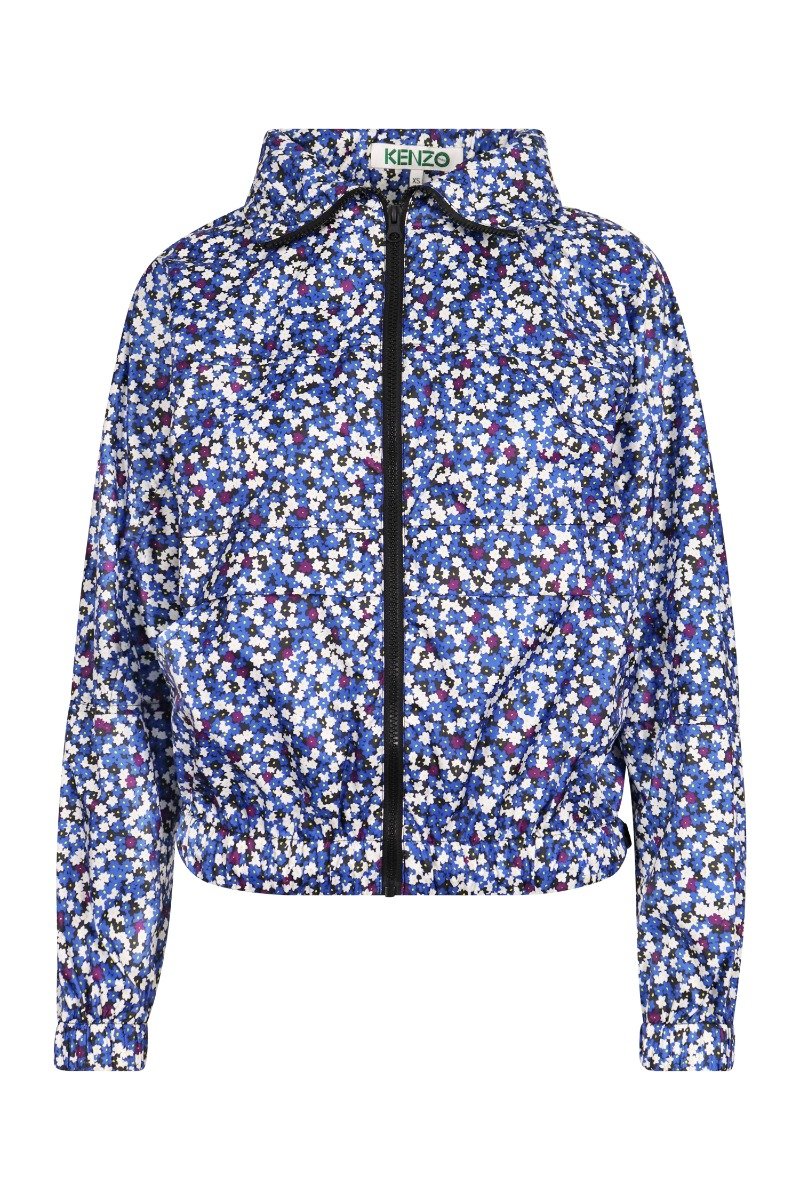 Jackie Floral Windbreaker Kenzo Front Zip Fastening