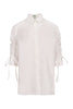 Poplin Ruffled Shirt Women Fashion Kenzo Paris Cotton Straight-Cut Long Sleeve Stylish