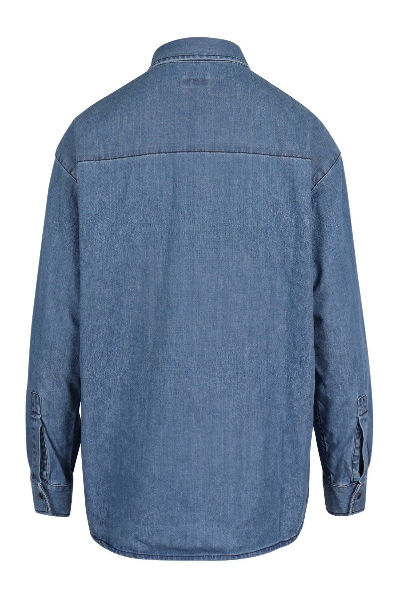 Hyper Kenzo Denim Shirt Kenzo Long Sleeve Casual Shirt