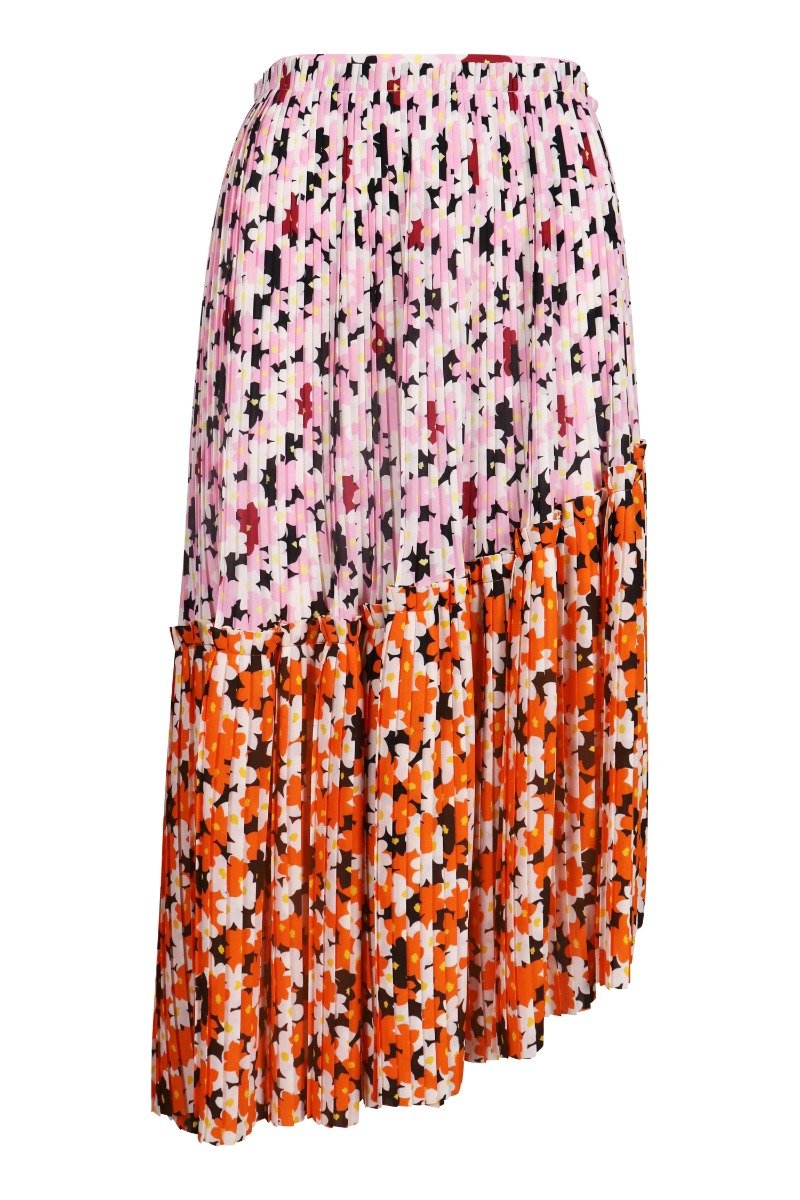 Jacket Floral Skirt Kenzo Pleated Skirt
