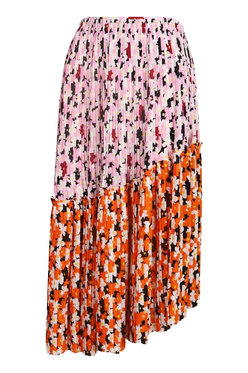 Jacket Floral Skirt Kenzo Pleated Skirt