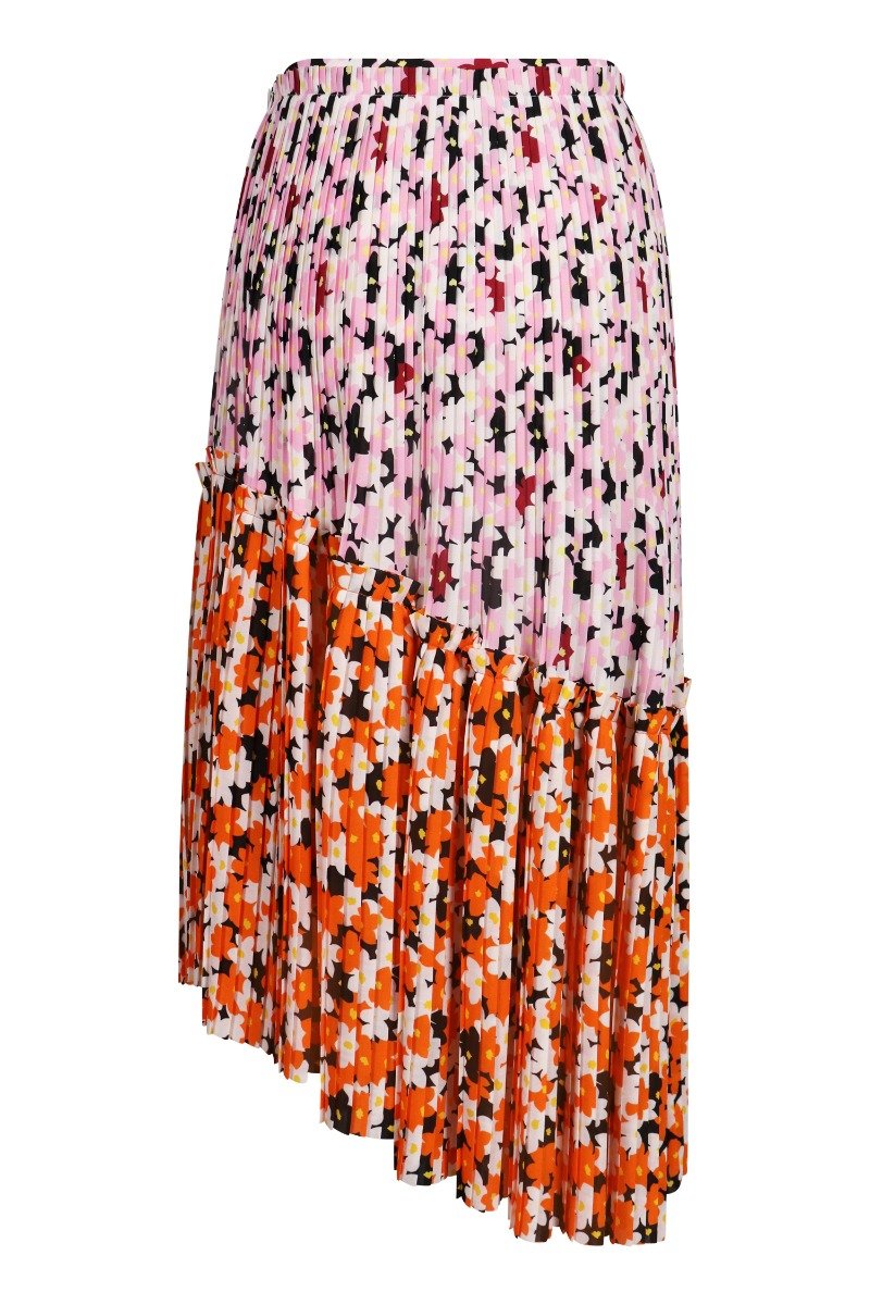 Jacket Floral Skirt Kenzo Pleated Skirt