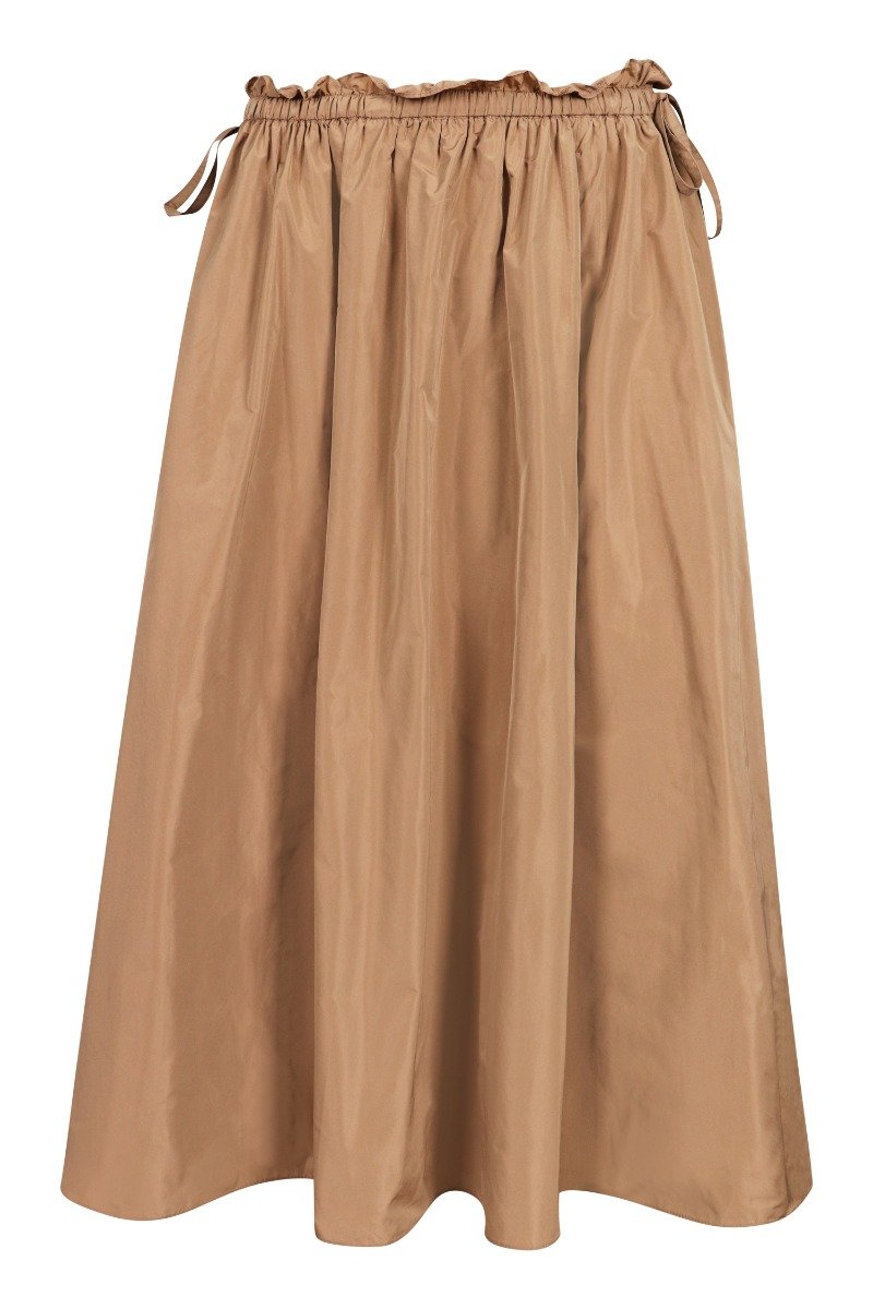 Flared Taffeta Skirt Kenzo Paris Bottom Women Fashion Basic Casual
