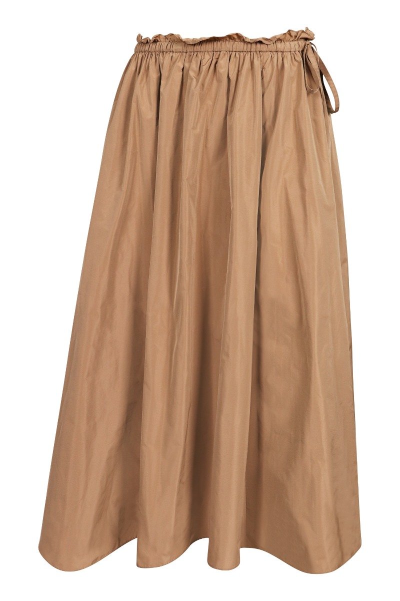 Flared Taffeta Skirt Kenzo Paris Bottom Women Fashion Basic Casual