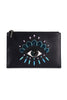 A5 Eye Clutch Leather Embroidery Fashion Designer Kenzo Paris Unisex Men Women Chic 