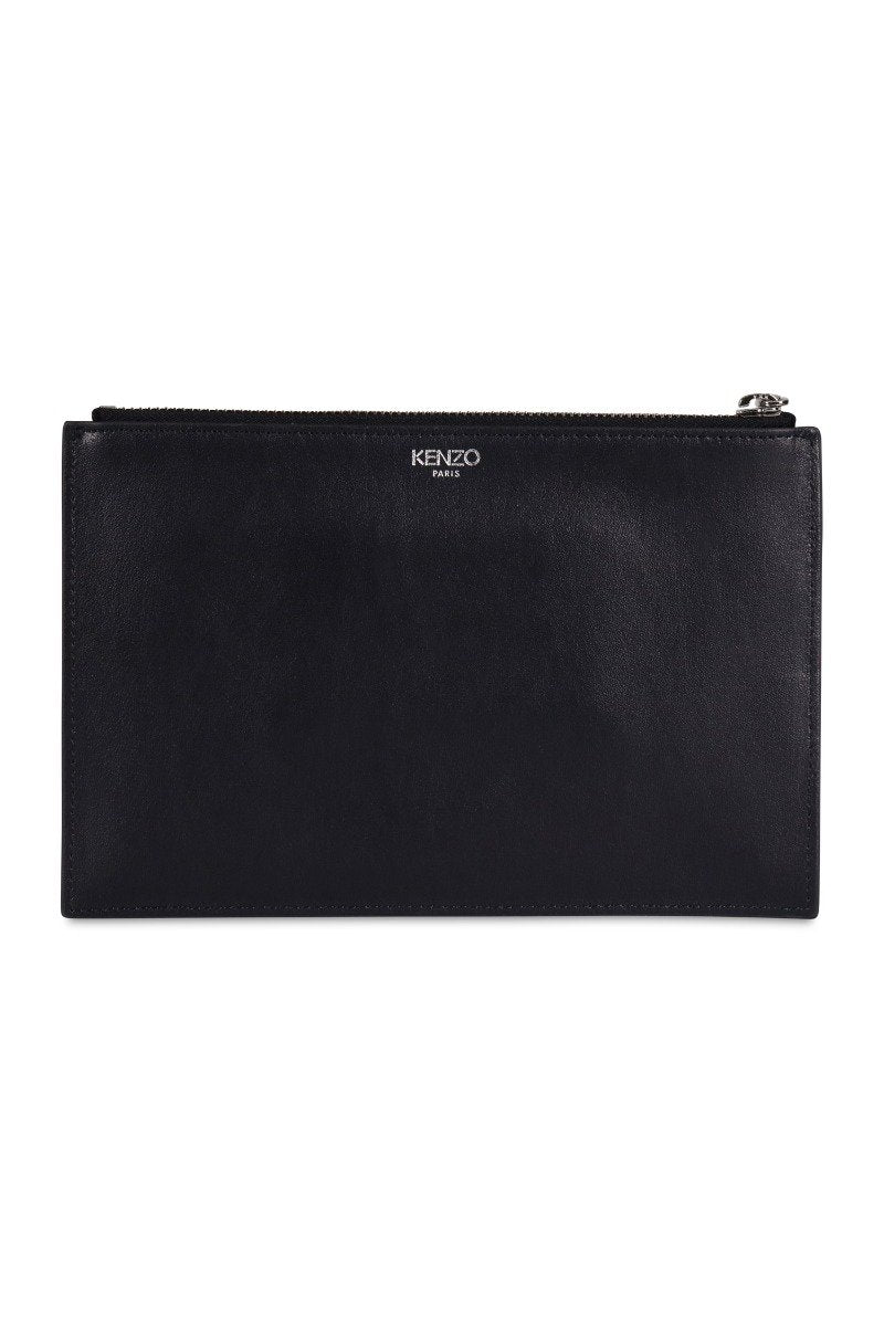 A5 Eye Clutch Leather Embroidery Fashion Designer Kenzo Paris Unisex Men Women Chic