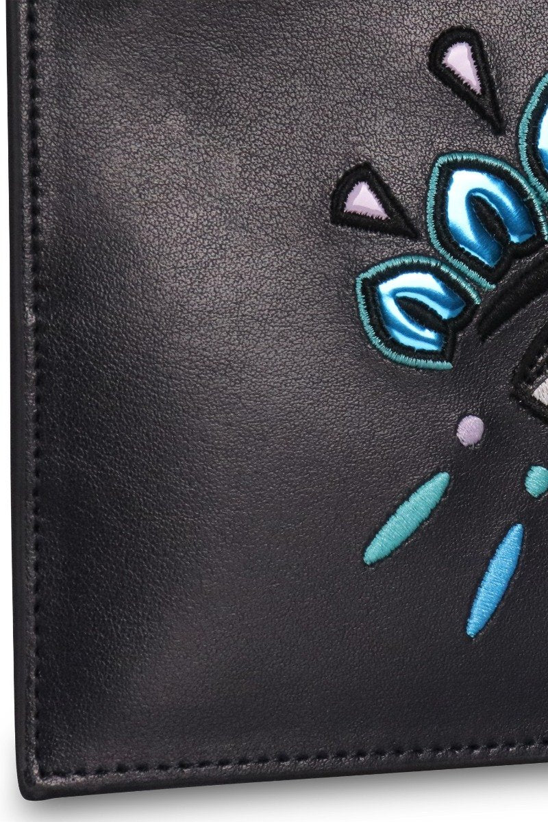 A5 Eye Clutch Leather Embroidery Fashion Designer Kenzo Paris Unisex Men Women Chic