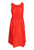 Taffeta Strapped Dress Women Fashion Kenzo Paris Polyester Sleeveless Onepiece