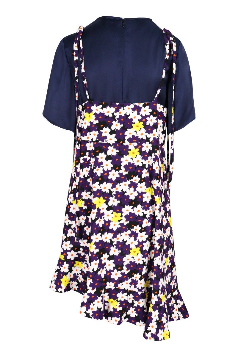 Jackie Floral Crepe Dress Kenzo 2 in 1 Dress Polyester