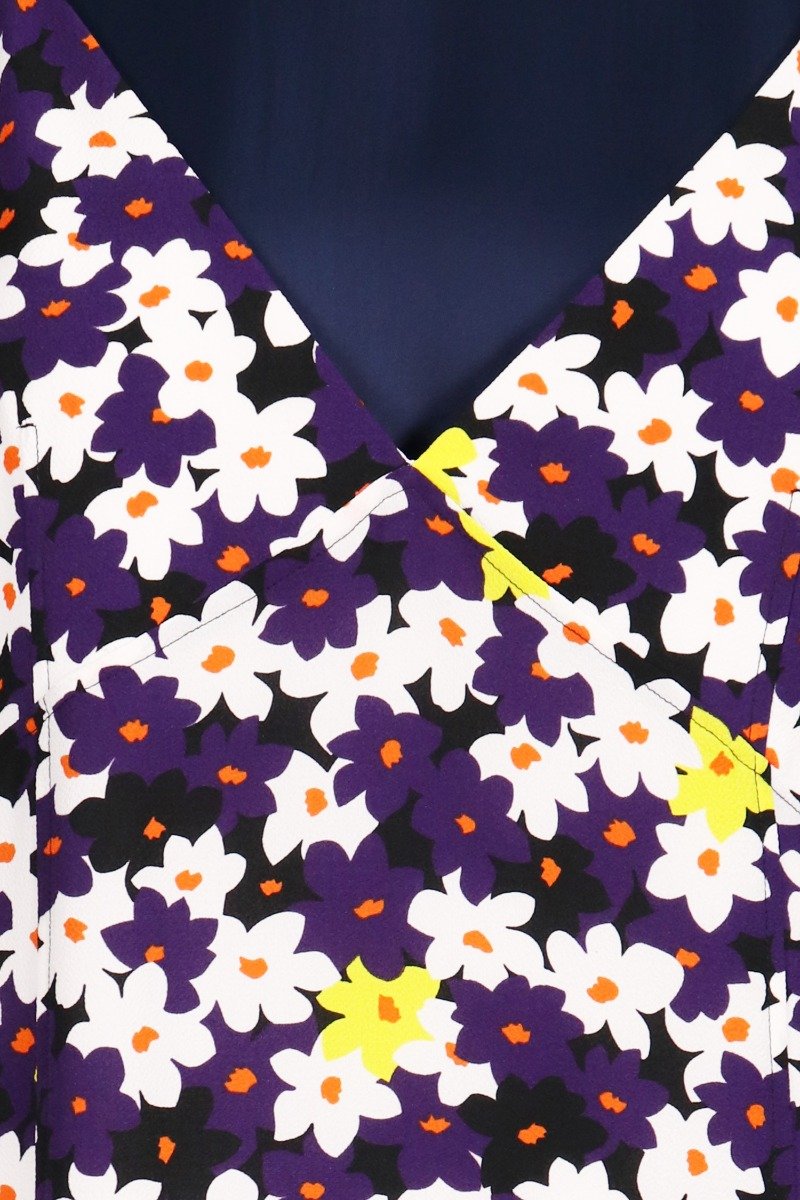 Jackie Floral Crepe Dress Kenzo 2 in 1 Dress Polyester