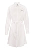 Tiger Shirt Dress Kenzo Paris Women Fashion Cotton Long Sleeve Elegant