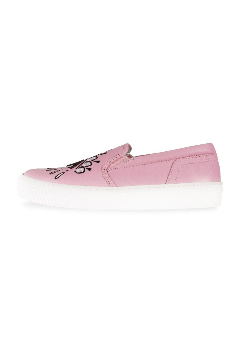 Eye Slip On Sneaker Kenzo Paris Leather Women Sneaker Shoes Pink