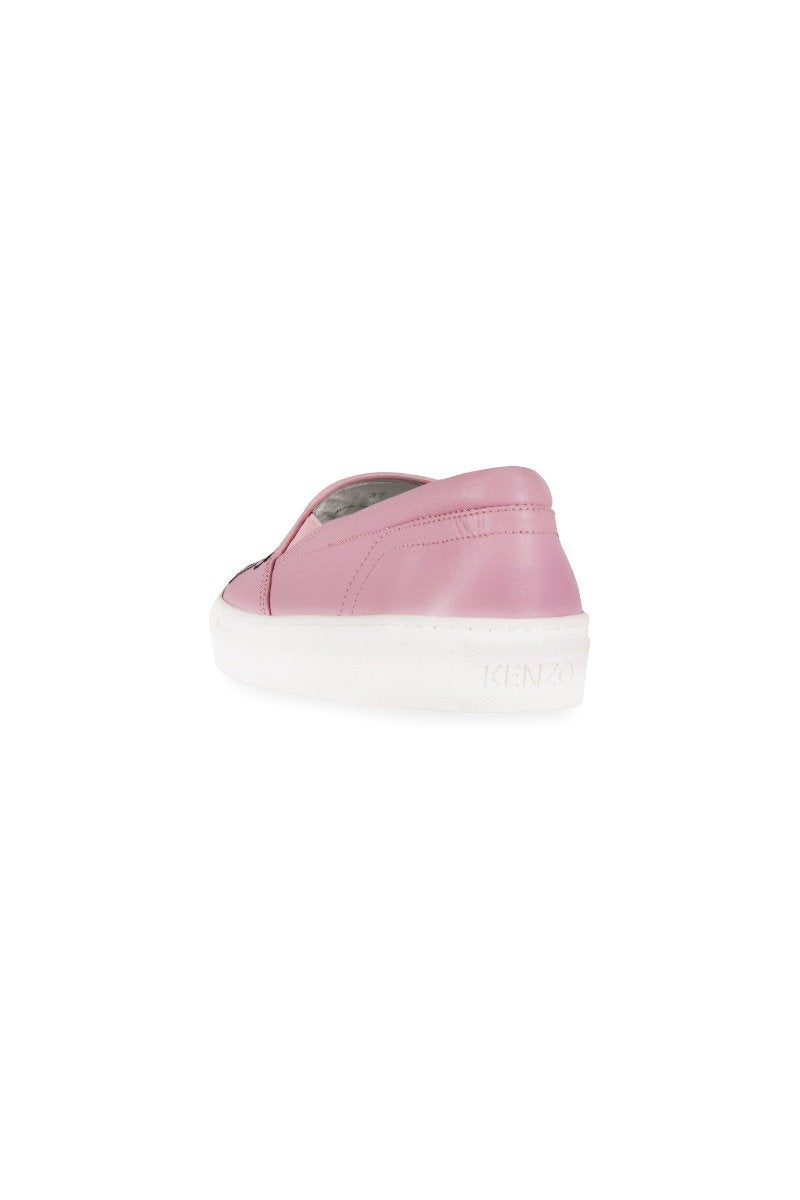Eye Slip On Sneaker Kenzo Paris Leather Women Sneaker Shoes Pink
