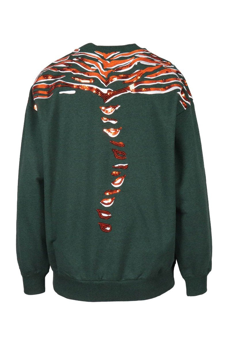 Claw Tiger Sequin Sweatshirt Kenzo Paris Designer Basic Casual Fashion