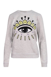 Eye Sweatshirt Cotton Long Sleeves Kenzo Paris Fashion Sweater Basic Casual