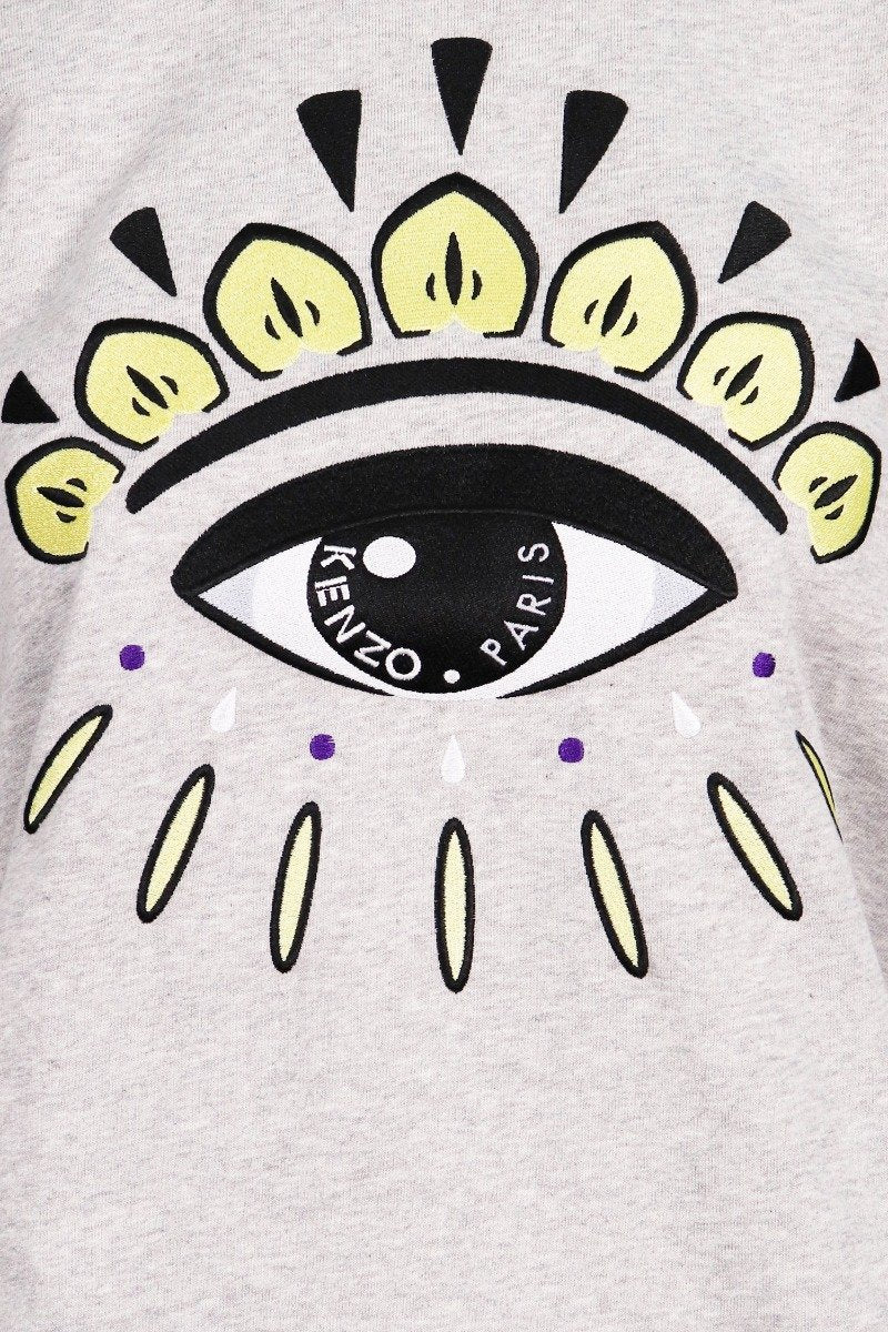 Eye Sweatshirt Cotton Long Sleeves Kenzo Paris Fashion Sweater Basic Casual