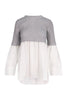 Double Layer Top Cotton Women Fashion Casual Formal