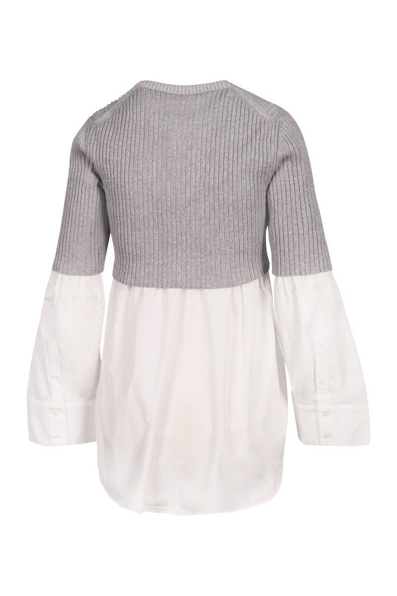 Double Layer Top Cotton Women Fashion Casual Formal