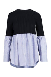 Double Layer Top Cotton Women Fashion Casual Formal