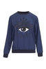 Eye Crepe Sweatshirt Sweater Long Sleeves Kenzo Paris