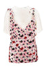 Jackie Floral Crepe Top Kenzo Short Sleeve Rounded Neck