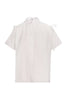 Strapped Cotton Blouse Women Fashion Kenzo Paris Cotton Short Sleeves Straight Design Top