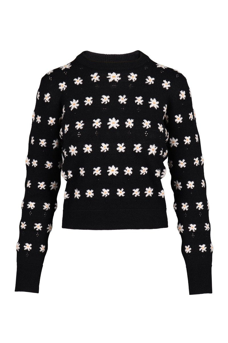 Jackie Floral Sweater Kenzo Viscose Blend Fashion Comfy Sweater
