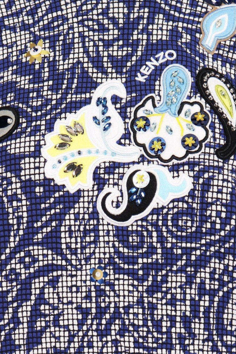 Paisley Jumper Women Fashion Kenzo Paris Cotton-Blend Long-Sleeve Pattern Stylish Designer