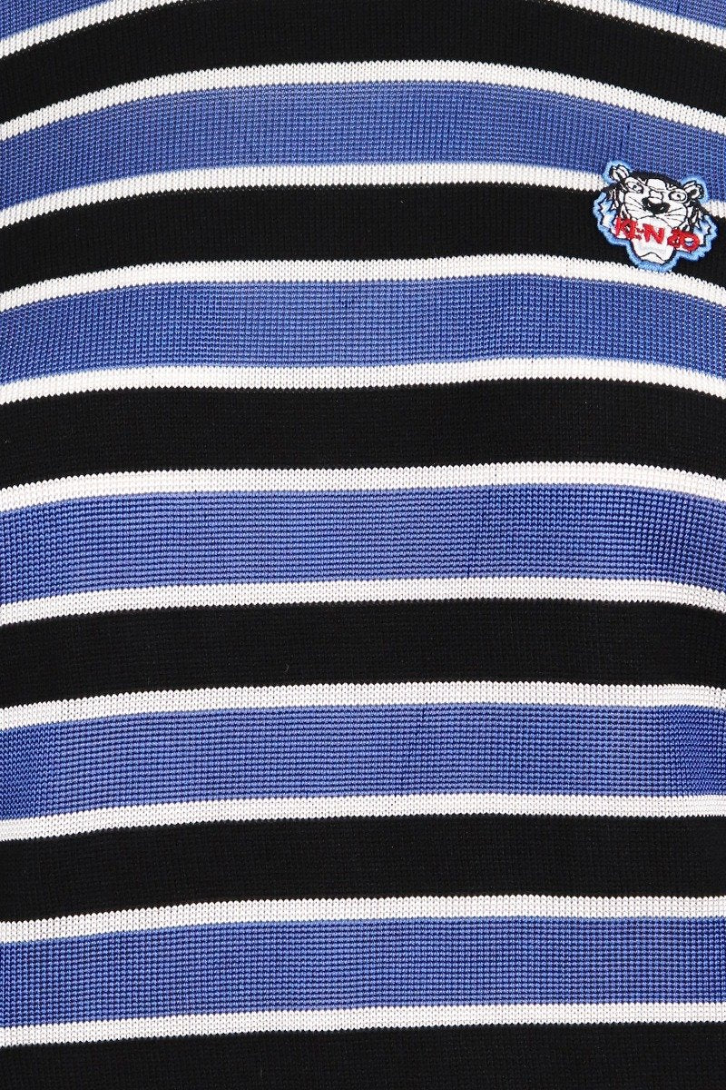 Tiger Striped Jumper Women Fashion Kenzo Paris Pattern Long Sleeve