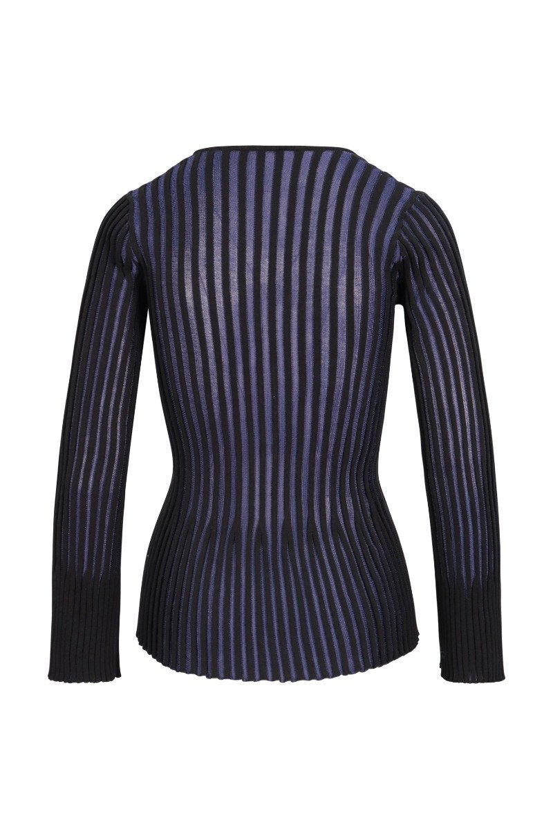 Rib Knitted Top Women Fashion Kenzo Paris Viscose-blend Long-Sleeve Stylish