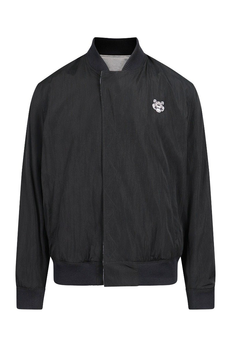 Tiger Crest Bomba Jacket Men Fashion Kenzo Paris Polyamide Casual Outwear Long Sleeve