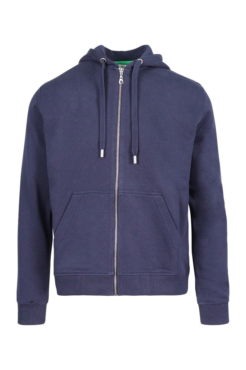 Tiger Zipped Hoodie Kenzo Paris Zip Cotton Casual Long Sleeve Comfort