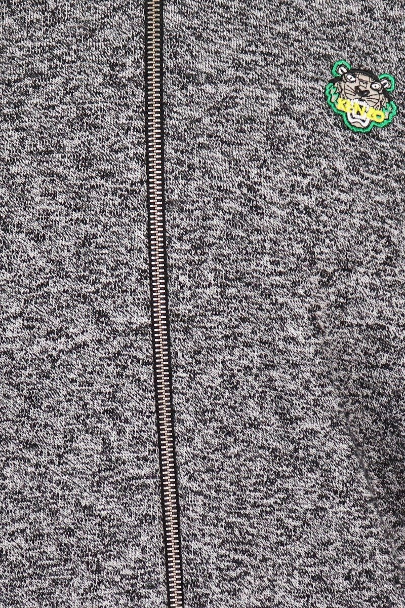 Tiger Crest Cardigan Men Fashion Kenzo Paris Cotton Blend Outwear Casual Long Sleeve
