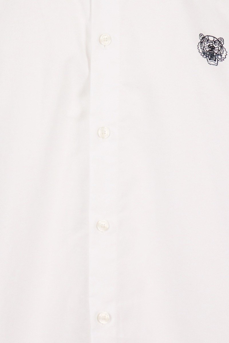 Tiger Shirt Men Fashion Kenzo Paris Cotton Long Sleeve Semi Formal Casual