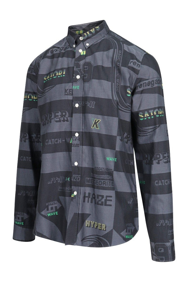 Hyper Graphic Shirt Kenzo Long Sleeve Collar Shirt