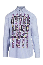 Hyper Kenzo Shirt Long Sleeve Stripes Formal Wear
