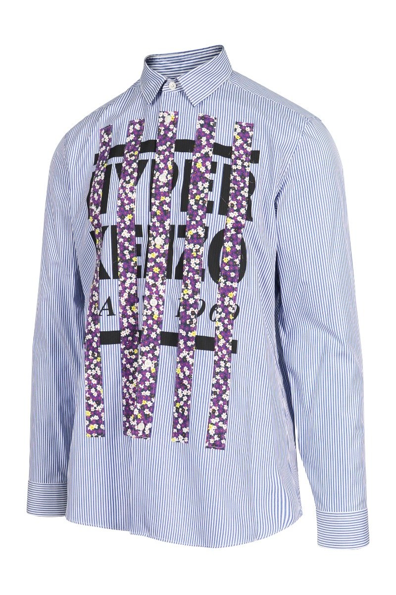 Hyper Kenzo Shirt Long Sleeve Stripes Formal Wear