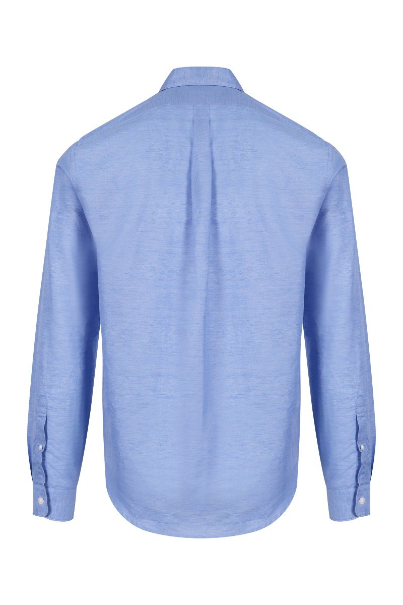Tiger Crest Casual Shirt Men Fashion Kenzo Paris Linen Blend Semi-Formal