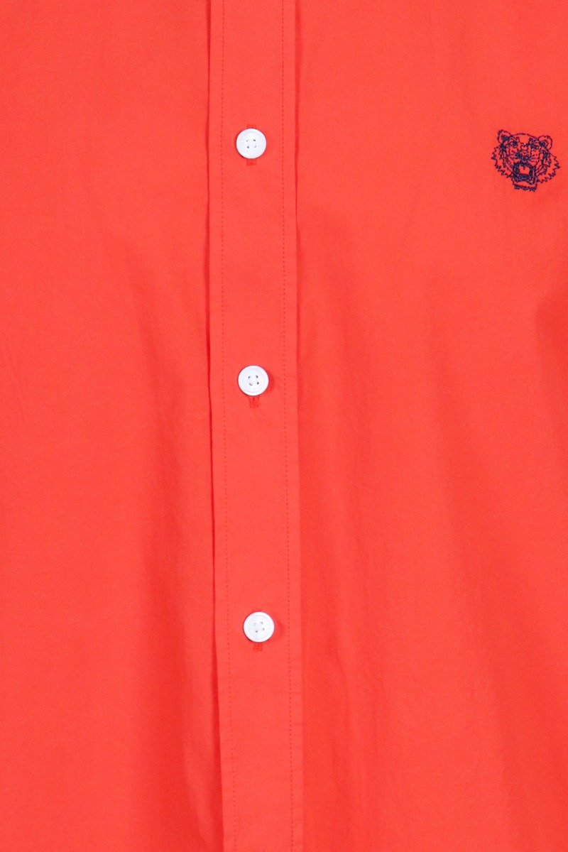 Tiger Shirt Men Fashion Kenzo Paris Cotton Long Sleeve Semi Formal Stylish