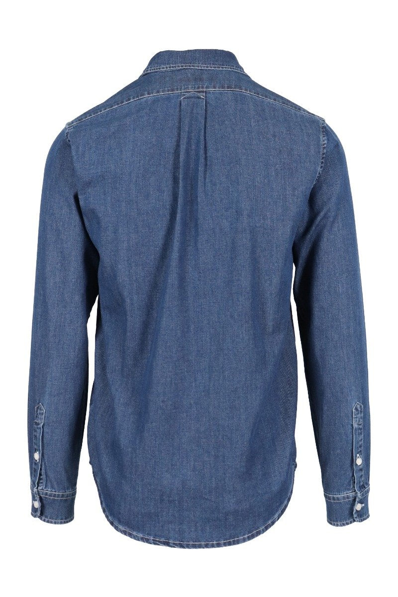 Denim Tiger Shirt Cotton Kenzo Fashion Stylish Menswear Shirt Outer