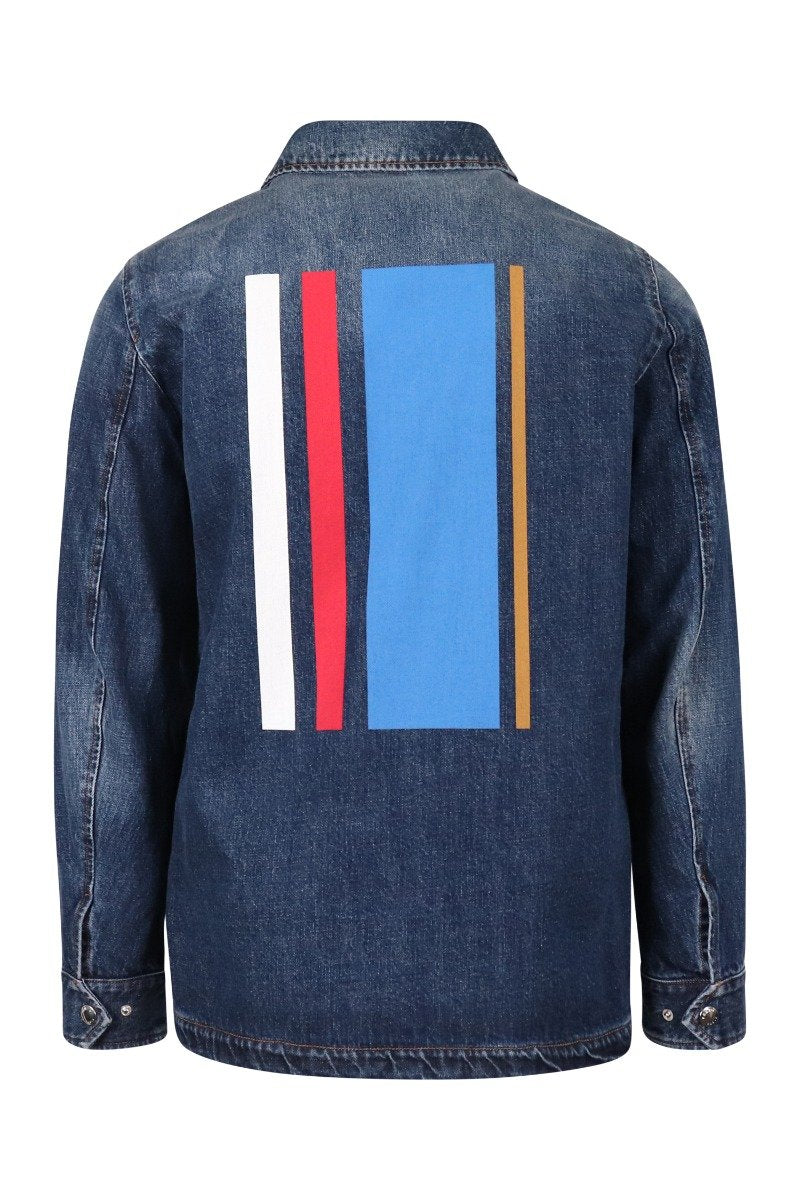 Denim Kenzo Jacket Straight Cut Denim Vintage Fashion Stylish Unisex Men Women Shirt Jacket Outer Kenzo Paris