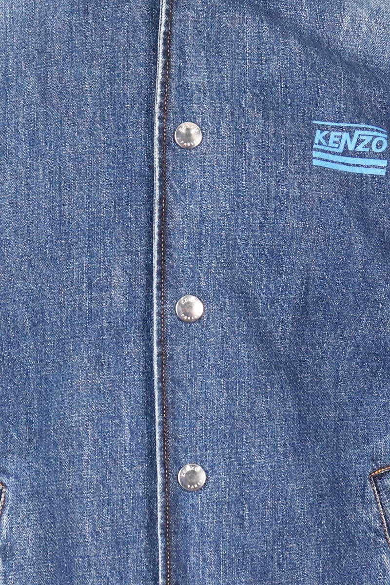 Denim Kenzo Jacket Straight Cut Denim Vintage Fashion Stylish Unisex Men Women Shirt Jacket Outer Kenzo Paris